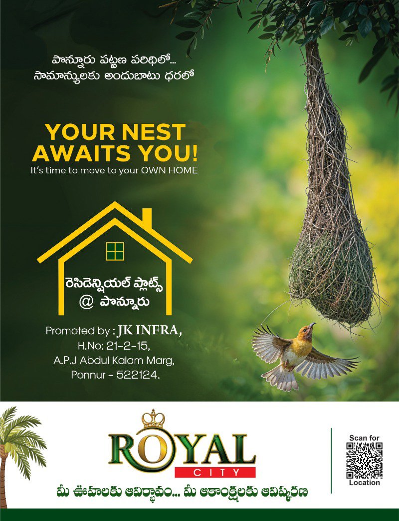 Royal City Open Plots Ponnur